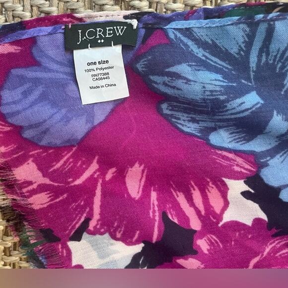 J. Crew Lightweight Floral Scarf - Picture 3 of 5